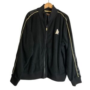 Bananas Monkey Zip Up Track Jacket Cotton Terry Cloth Swearshirt Streetwear 2XL